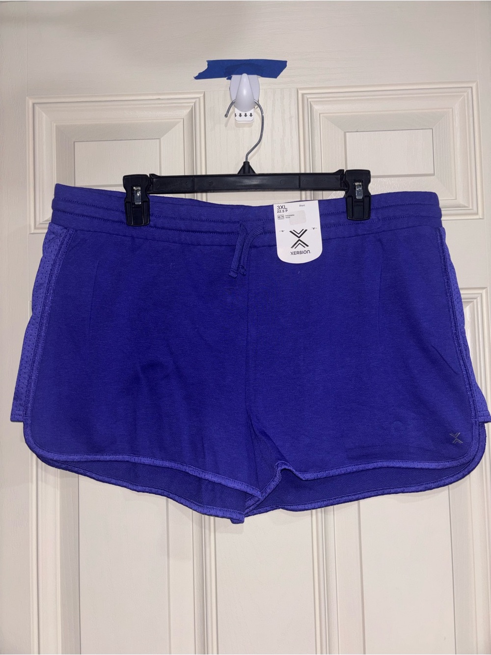 Xersion Women's Royal Purple Athletic Shorts with Drawstring